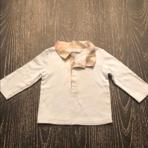 Burberry Baby Boy Infant Polo Longsleeve